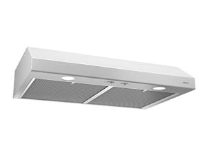 Broan-NuTone BCSD130WW Glacier 30-inch Under-Cabinet 4-Way شفاط المطبخ القابل للتحويل مع 2-Speed Exhaust Fan and Light، 300 Max Blower CFM، White