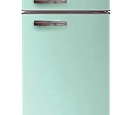 Frigidaire EFR753-MINT ثلاجة بحجم 2 باب مع فريزر ، 7.5 قدم ، ريترو ، نعناع