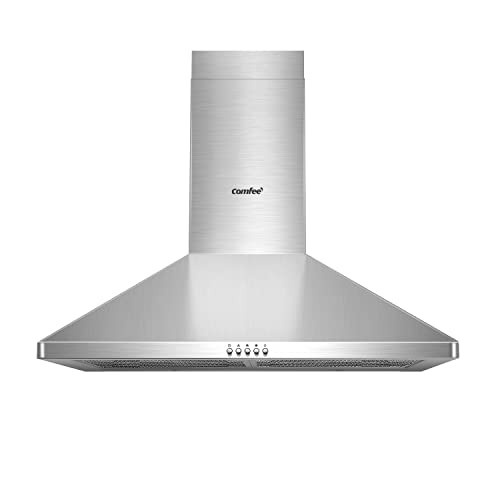 Comfee CVP30W4AST 30 بوصة هرم قابل للتحويل بدون مجاري / أنبوب 350 CFM مثبت على الحائط من الفولاذ المقاوم للصدأ للمطبخ بثلاث سرعات ، فلاتر ألومنيوم دائمة 5 طبقات ، شفاط نطاق بمصباح LED Comfee CVP30W4AST 30 بوصة هرم قابل للتحويل بدون مجاري / أنبوب 350 CFM مثبت على الحائط من الفولاذ المقاوم للصدأ للمطبخ بثلاث سرعات ، فلاتر ألومنيوم دائمة 5 طبقات ، شفاط نطاق بمصباح LED