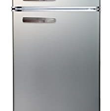 Frigidaire EFR753-PLATINUM EFR753 ، ثلاجة بحجم 2 باب مع فريزر ، مقبض كروم قديم ، قدم مكعب ، سلسلة بلاتينيوم ، ستانلس ستيل ، 7.5 ، فضي