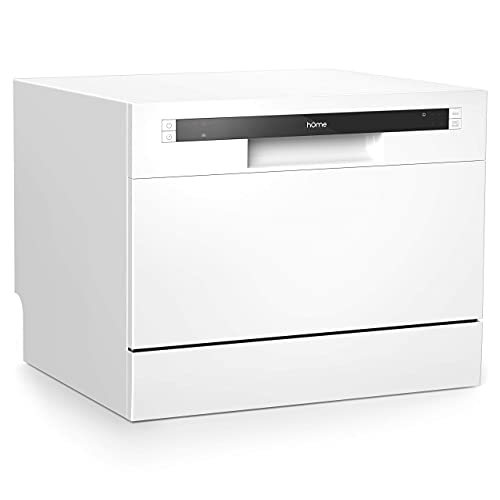 غسالة أطباق كومباكت من hOmeLabs - غسالة أطباق صغيرة محمولة من Energy Star مصنوعة من الفولاذ المقاوم للصدأ للشقق الصغيرة والمكاتب والمطبخ المنزلي مع رف إعداد 6 أماكن وسلة فضيات غسالة أطباق كومباكت من hOmeLabs - غسالة أطباق صغيرة محمولة من Energy Star مصنوعة من الفولاذ المقاوم للصدأ للشقق الصغيرة والمكاتب والمطبخ المنزلي مع رف إعداد 6 أماكن وسلة فضيات