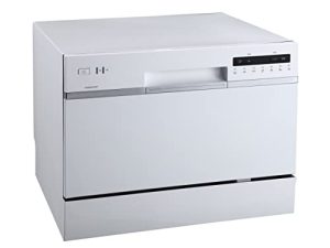 إيدج ستار DWP62WH - 6 أماكن إعداد - غسالة أطباق إنيرجي ستار محمولة على سطح الطاولة - أبيض
