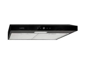KLARSTEIN Contempo Neo - شفاط طباخ مثبت تحت التركيب ، عرض إعادة التدوير 90 سم ، أقصى قوة عادم 175 م³ / ساعة ، SenseControl ، تحكم متكامل باللمس ، مصابيح LED للطباخ ، تصميم أنيق