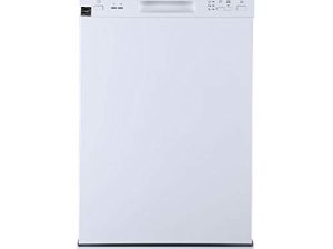 Danby DDW1805EWP غسالة أطباق محمولة 18 بوصة بسعة 8 أماكن إعداد ؛ 4 دورات غسيل ؛ نجمة الطاقة المعتمدة ؛ رف علوي قابل للتعديل بالأبيض