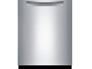 Bosch SHPM78Z55N 24 "800 Series غسالة صحون بمقبض جيب متكامل تمامًا مع 16 إعدادًا للمكان ، رف ثالث مرن ، InfoLight و CrystalDry (الفولاذ المقاوم للصدأ)
