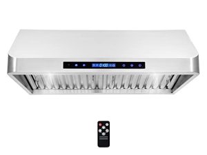 شفاط COSMO COS-QS75 30 بوصة أسفل الخزانة مع 500 CFM ، مرشحات دائمة ، مصابيح LED ، قابل للتحويل من مجرى إلى بدون مجاري (الطقم غير مدرج) من الفولاذ المقاوم للصدأ
