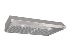 شفاط المطبخ Broan-NuTone BKDEG130SS المعتمد من Energy Star Sahale 30 بوصة تحت الخزانة 4 اتجاهات قابل للتحويل مع مروحة عادم 3 سرعات وإضاءة ، من الفولاذ المقاوم للصدأ