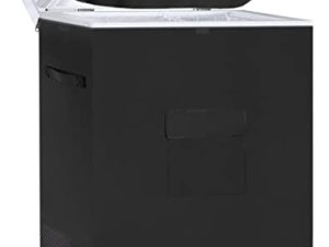 غطاء فريزر Dalema ، يناسب الفريزر الأفقي المدمج 5.0 قدم مكعب ، 28 "LX23" WX34 "H غطاء فريزر خارجي / داخلي مقاوم للغبار ومقاوم للغبار مع سحاب لفتح غطاء فريزر ثقيل أسود.