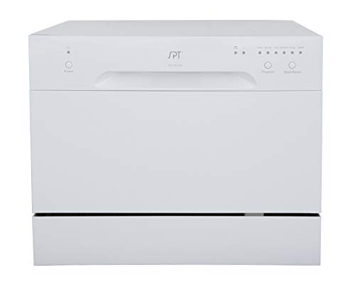 SPT SD-2213W ENERGY STAR غسالة أطباق مدمجة مع سطح من الفولاذ المقاوم للصدأ - غسالة أطباق محمولة مع تصميم داخلي من الفولاذ المقاوم للصدأ و 6 أوضاع لرف سلة فضيات للشقة والمكتب والمطبخ المنزلي ، أبيض SPT SD-2213W ENERGY STAR غسالة أطباق مدمجة مع سطح من الفولاذ المقاوم للصدأ - غسالة أطباق محمولة مع تصميم داخلي من الفولاذ المقاوم للصدأ و 6 أوضاع لرف سلة فضيات للشقة والمكتب والمطبخ المنزلي ، أبيض