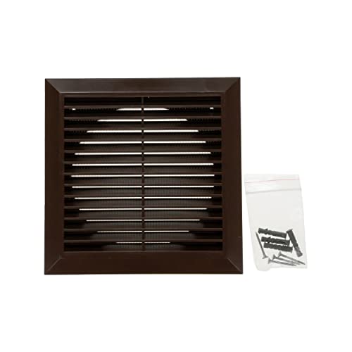 أنظمة التهوية 6 "Duct - 8" x 8 "Outside Air Vent Cover - Bathroom Exhaust Co Pipe - White Louvered Outdoor Dryer Cover - Brown 150 mm 200 x 200 mm أنظمة التهوية 6 "Duct - 8" x 8 "Outside Air Vent Cover - Bathroom Exhaust Co Pipe - White Louvered Outdoor Dryer Cover - Brown 150 mm 200 x 200 mm