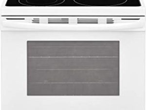 FFEF3054TW 30 "نطاق كهربائي قائم بذاته مع 5.3 متر مكعب. سعة 2 رفوف فرن ودرج تخزين 5 عناصر تسخين ووظيفة التنظيف الذاتي باللون الأبيض