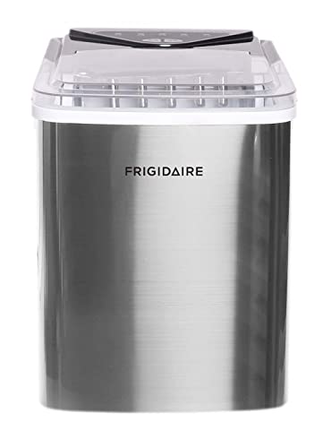 Frigidaire EFIC123-SS Counter Top Maker ، ينتج 26 رطلاً من الثلج يوميًا ، من الفولاذ المقاوم للصدأ ، غير القابل للصدأ Frigidaire EFIC123-SS Counter Top Maker ، ينتج 26 رطلاً من الثلج يوميًا ، من الفولاذ المقاوم للصدأ ، غير القابل للصدأ