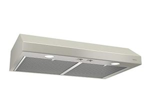 Broan-NuTone BCSD136BC Glacier 36-inch Under-Cabinet 4-Way شفاط المطبخ القابل للتحويل مع 2-Speed Exhaust Fan and Light، 300 Max Blower CFM، Bisque