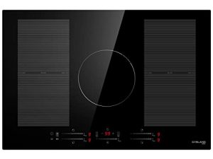 موقد حثي كهربائي 30 بوصة GASLAND Chef IH77BFH ، 5 شعلات معززة بما في ذلك 2 عنصر مرن ، 9 مستويات طاقة ، تحكم باللمس بالمستشعر ، قفل أمان ، مؤقت 1-99 دقيقة ، 240 فولت
