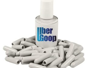 طلاء رف غسالة الأطباق من Uber Goop باللون الرمادي الفاتح وغراء مع 40 كبسولة
