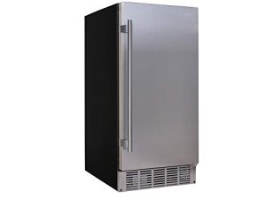 إيدج ستار IB250SS 15 بوصة عرض 20 رطل. صانع ثلج مدمج بسعة 25 رطلاً. إنتاج الثلج اليومي - لا يتطلب تصريف