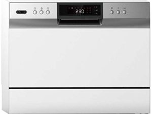 Whynter CDW-6831WES 6 أماكن للإعدادات ، غسالة أطباق بيضاء محمولة على سطح الطاولة