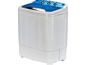 غسالة Globest المحمولة ، غسالة حوضين ، غسالة مدمجة ، تحكم مؤقت مع وظيفة النقع (15 دقيقة) ، مجموعة غسالة ومجفف ، سعة 12.4 رطل للتخييم ، النوم ، الشقة ، RV