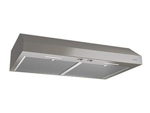 شفاط المطبخ Broan-NuTone BCSEK130SL Glacier 30 بوصة تحت الخزانة 4 اتجاهات قابل للتحويل مع 2-Speed Exhaust Fan and Light، Slate