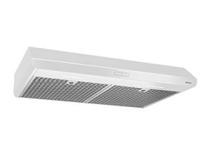 Broan-NuTone BKDEG130WW Sahale 30-inch Under-Cabinet 4-Way شفاط المطبخ القابل للتحويل مع 3 سرعات ومروحة عادم وإضاءة ، 375 Max Blower CFM ، أبيض