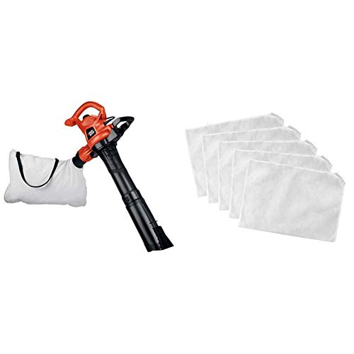 BLACK + DECKER منفاخ كهربائي 3 في 1 مع أكياس مكنسة كهربائية ، يمكن التخلص منها (BV3600 & BV-008) BLACK + DECKER منفاخ كهربائي 3 في 1 مع أكياس مكنسة كهربائية ، يمكن التخلص منها (BV3600 & BV-008)