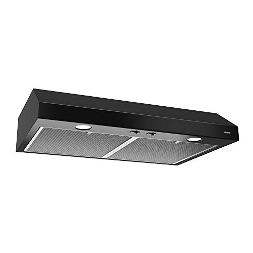 Broan-NuTone BCSD124BL 24-inch Under-Cabinet 4-Way شفاط المطبخ القابل للتحويل مع 2-Speed Exhaust Fan and Light، 300 Max Blower CFM، Black Broan-NuTone BCSD124BL 24-inch Under-Cabinet 4-Way شفاط المطبخ القابل للتحويل مع 2-Speed Exhaust Fan and Light، 300 Max Blower CFM، Black