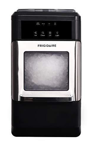 Frigidaire EFIC235-AMZ صانعة الثلج المقرمشة القابلة للمضغ ، 44 رطلاً في اليوم ، وظيفة التنظيف الذاتي Frigidaire EFIC235-AMZ صانعة الثلج المقرمشة القابلة للمضغ ، 44 رطلاً في اليوم ، وظيفة التنظيف الذاتي