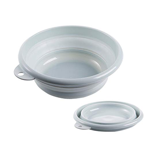 Jkhome حوض غسيل قابل للطي ، حوض غسيل ، وعاء غسيل ، مجموعة من 1 (أزرق فاتح - حجم صغير) Jkhome حوض غسيل قابل للطي ، حوض غسيل ، وعاء غسيل ، مجموعة من 1 (أزرق فاتح - حجم صغير)