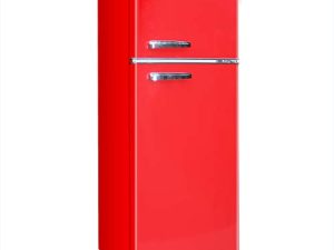 Frigidaire EFR753-Red ، ثلاجة 2 باب بحجم الشقة مع فريزر ، 7.5 قدم ، ريترو ، أحمر
