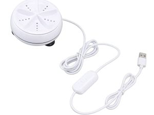 غسالة صغيرة 10 وات للسفر والتخييم في المنزل ، غسالة ملابس تعمل بالطاقة USB مع زر تحكم ، غسالة توربو محمولة لتنظيف الجورب ، الملابس الداخلية
