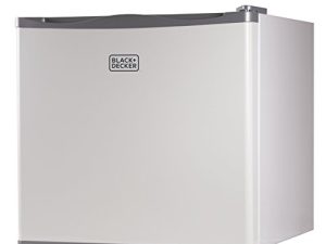 BLACK + DECKER 1.2 قدم مكعب قدم. فريزر عمودي مدمج ، ديب فريزر صغير مع رف سلكي بعرض كامل