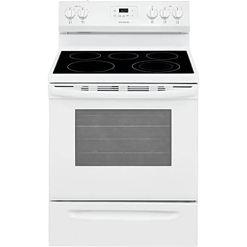 Frigidaire FCRE3052AW نطاق كهربائي قائم بذاته 30 بوصة بسعة 5.3 قدم مكعب للغليان السريع ودرج تخزين أكثر وعناصر قابلة للتوسيع من SpaceWise باللون الأبيض Frigidaire FCRE3052AW نطاق كهربائي قائم بذاته 30 بوصة بسعة 5.3 قدم مكعب للغليان السريع ودرج تخزين أكثر وعناصر قابلة للتوسيع من SpaceWise باللون الأبيض