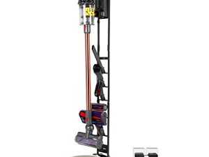 Buwico Stable Cleaner and Sweeper Holder Stander Docking Station Organizer for Dyson Handheld V15 V11 V10 V8 V7 V6 DC30 DC31 DC34 DC35 DC58 DC59 DC62 DC74 المكانس الكهربائية اللاسلكية / مكنسة (أسود)