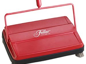 Fuller Brush 17052 مكنسة السجاد والأرضيات الكهروستاتيكية - مسار تنظيف 9 بوصات - خفيفة الوزن - مثالية للفوضى المتناثرة - تعمل على السجاد وأسطح الأرضيات الصلبة باللون الأحمر