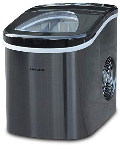 Frigidaire EFIC117-SSBLACK-COM EFIC117-SSBLACK 26 Lbs Portable Compact Maker ، آلة صنع الثلج من الفولاذ المقاوم للصدأ ، متوسط ، أسود من الفولاذ المقاوم للصدأ Frigidaire EFIC117-SSBLACK-COM EFIC117-SSBLACK 26 Lbs Portable Compact Maker ، آلة صنع الثلج من الفولاذ المقاوم للصدأ ، متوسط ، أسود من الفولاذ المقاوم للصدأ