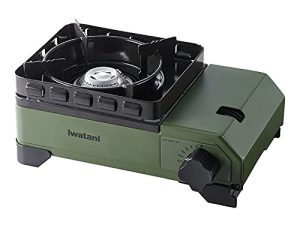 Iwatani Tough Maru Jr. Cassette Stove، Made in Japan، Dutch Oven Safe، Olive