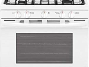 FFGF3054TW 30 نطاق غاز مزود بـ 5 شعلات 5 cu. ft. سعة الفرن بلمسة واحدة التنظيف الذاتي الغليان الإلكتروني السريع مؤقت المطبخ الإلكتروني درج تخزين الموقد الغازي المحكم الغلق باللون الأبيض