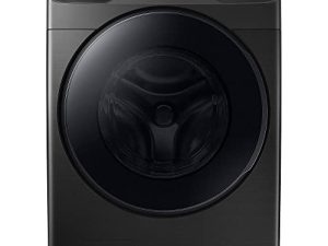 سامسونج WF45A6400AV 4.5 Cu. قدم. غسالة تحميل أمامي ذات قرص ذكي سعة كبيرة باللون الأسود المصقول