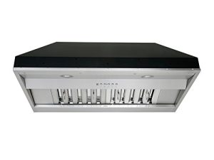 KOBE IN2630SQB-650-5A Deluxe 30 "شفاط مدمج / إدراج ، 6 سرعات ، 700 CFM ، مصابيح LED ، مرشحات Baffle
