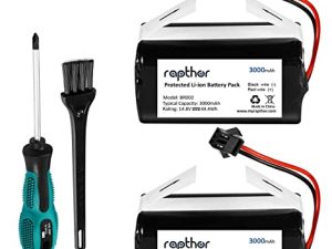حزمة بطارية بديلة لـ Shark Ion Robot 3000mAh RVBAT700، RV720، RV725، RV750،14.4V / 44.4Wh (3 Prong)