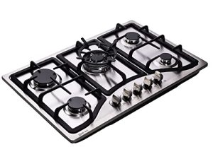 Deli-kit® 30 بوصة مواقد غاز مزدوجة الوقود مختومة 5 شعلات من الفولاذ المقاوم للصدأ موقد غاز مسطح DK257-A10 طباخ غاز