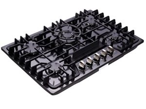 Deli-kit 30 بوصة موقد غاز ثنائي الوقود مختوم 5 شعلات من الفولاذ المقاوم للصدأ موقد غاز DK257-A03B طباخ غاز
