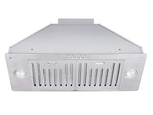 KOBE INX2730SQB-700-2 Brillia شفاط مدمج / إدراج 30 بوصة ، 3 سرعات ، 550 CFM ، مصابيح LED ، مرشحات Baffle