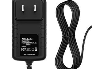 محول Dysead 7.5 فولت تيار متردد / تيار مستمر متوافق مع Bissell BG9100NM BG9100 NM BigGreen التجارية القابلة لإعادة الشحن اللاسلكي مكنسة كهربائية كبيرة خضراء كبيرة المكنسة الكهربائية 7.5VDC الفئة 2 شاحن بطارية إمداد الطاقة