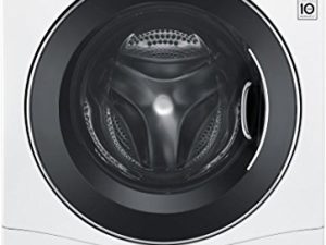 LG WM3488HW 24 "غسالة / مجفف كومبو بسعة 2.3 قدم مكعب ، حوض من الفولاذ المقاوم للصدأ باللون الأبيض