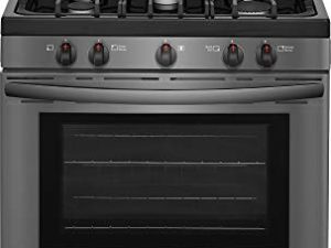 فريجيدير FFGF3054TD 30 بوصة مجموعة غاز قائمة بذاتها مع موقد 5 شعلات مختومة ، 5 متر مكعب. م. سعة الفرن الأساسية ، من الستانلس ستيل الأسود