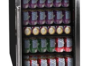 Frigidaire EFMIS155 Beverage Center-126 Cans-Full Stainless Steel، 126-CAN، Stainless